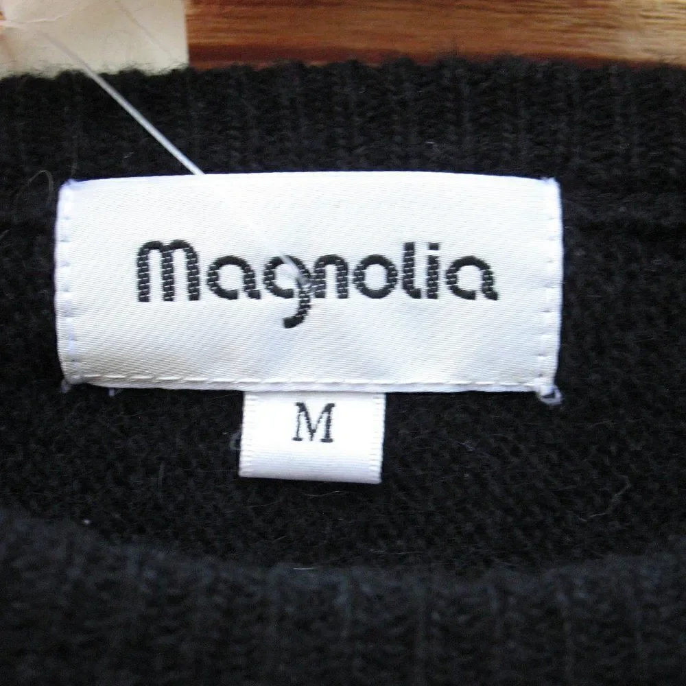 NWT Vintage 80's Black Wool Angora Sweater